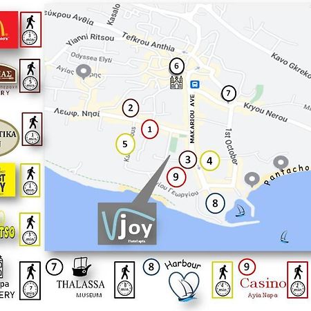 Joy Hotel Apts Айя Напа Екстериор снимка